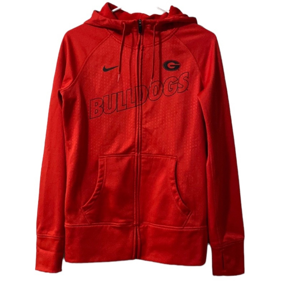 NIKE THERMA HOODIE RED BULLDOGS G FIT SZ S